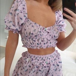 For Love and Lemons Lola pointelle set 💜